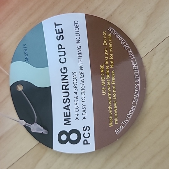 8PCS Measuring Cups and Spoons Set, Stackable Plastic Measuring Spoons Cups - Picture 3 of 4